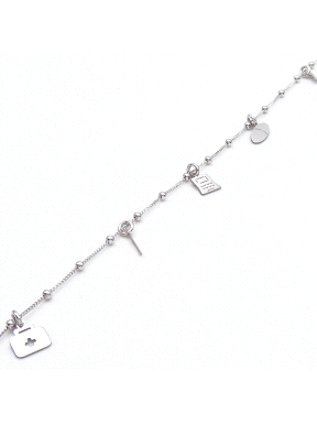 PULSERAS PLATA ENFERMERA