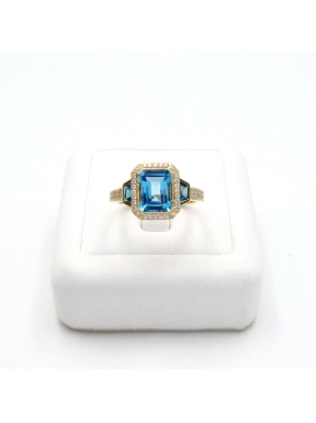 SORTIJAS ORO BTE 0.21KT TOPZ AZ 3.40                                  