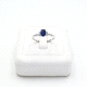 SORTIJAS ORO BTE 0.08KT BLUE SAP