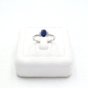 SORTIJAS ORO BTE 0.08KT BLUE SAP