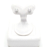 Pendientes de oro blanco