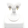 Pendientes de oro con circonitas