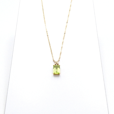 GARGANTILLAS ORO BTE 0.05K PERIDOTO                                   