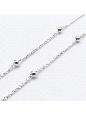 CADENA PLATA 45CM