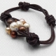 PULSERAS CUERO/BTT/PERLA PA9187