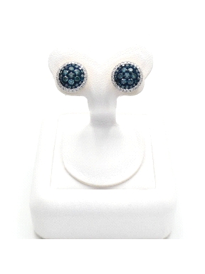 PENDIENTES ORO BTE 0.18K BLUE SAP 0.57