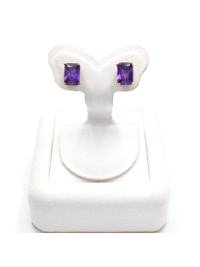 PENDIENTES ORO AMATISTA