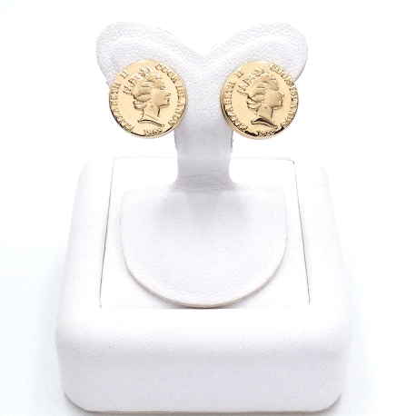 PENDIENTES ORO MONEDA