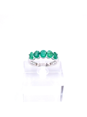 SORTIJAS ORO ESMERALDA  2.73