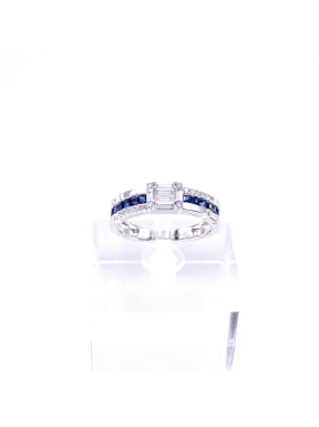 SORTIJAS ORO BTE 0.37KT ZAF,SAPP 0.54