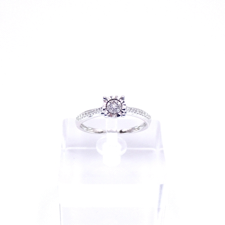 SORTIJAS ORO BTE 0.12KT