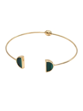PULSERAS ORO MALAQUITA