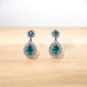 Pendientes de oro blanco