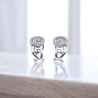 Pendientes de oro blanco
