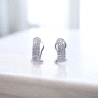 Pendientes de oro blanco