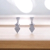 Pendientes de oro blanco