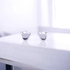 Pendientes de oro blanco