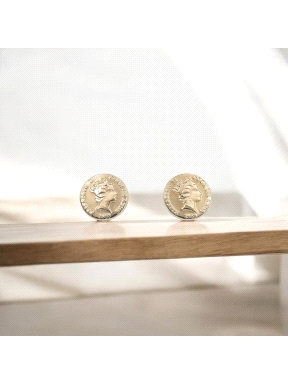 PENDIENTES ORO MONEDA                                                 