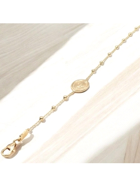 PULSERAS ORO ROSARIO