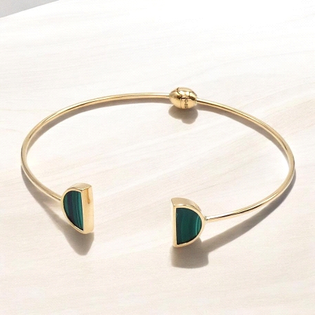 PULSERAS ORO MALAQUITA