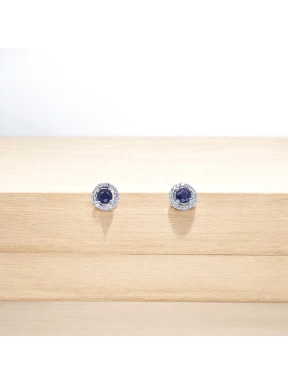 PENDIENTES ORO BTE 0.164 BLUE SAP 0.70