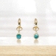 PENDIENTES ORO MALAQUITA