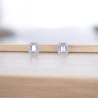 Pendientes de oro blanco con circonitas