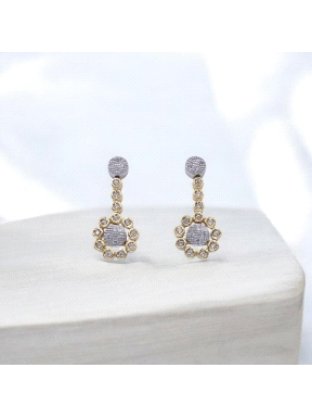 PENDIENTES ORO 750 MLS ALEP9299