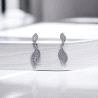 Pendientes de oro blanco