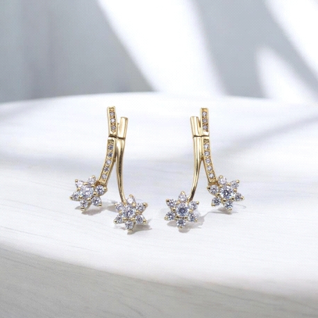 PENDIENTES ORO 750MLS ALEP8955
