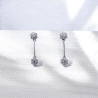 Pendientes de oro blanco