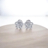 Pendientes de oro blanco