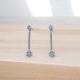 Pendientes de oro blanco