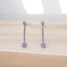 Pendientes de oro blanco