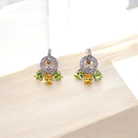 PENDIENTES ORO 750MLS ALVA11302
