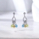 Pendientes de oro blanco