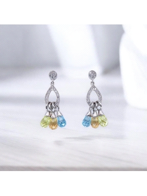 PENDIENTES ORO 750MLS ALVA11307