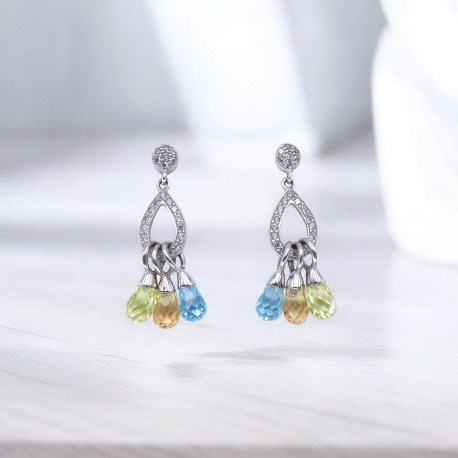 PENDIENTES ORO 750MLS ALVA11307