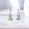 Pendientes de oro blanco