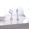 Pendientes de oro blanco