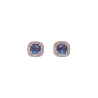 Pendientes con zirconitas rosados