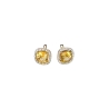 Pendientes con topacio semiprecioso