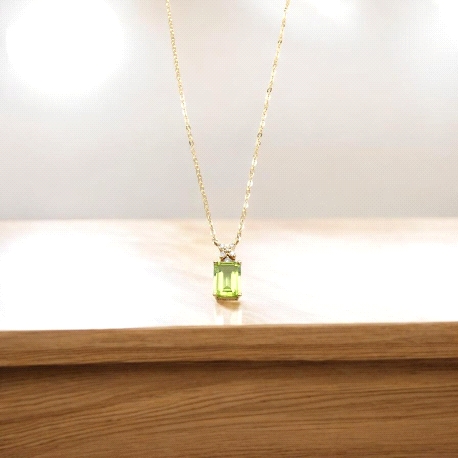 GARGANTILLAS ORO BTE 0.05K PERIDOTO