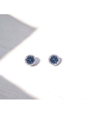 PENDIENTES ORO BTE 0.13K BLUE 0.64