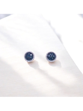 PENDIENTES ORO BTE 0.18K BLUE SAP 0.57