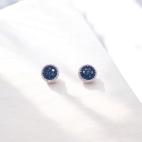 PENDIENTES ORO BTE 0.18K BLUE SAP 0.57