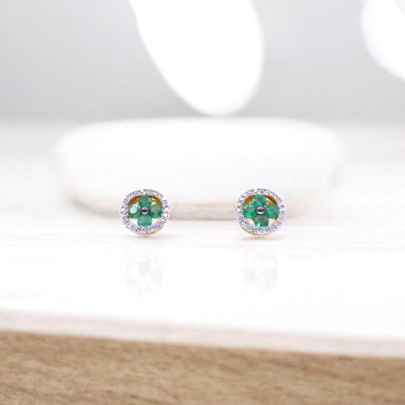 PENDIENTES ORO BTE 0.12 KT ESMD.0.448