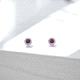 PENDIENTES ORO BTE 0.13 RUBI 0.75